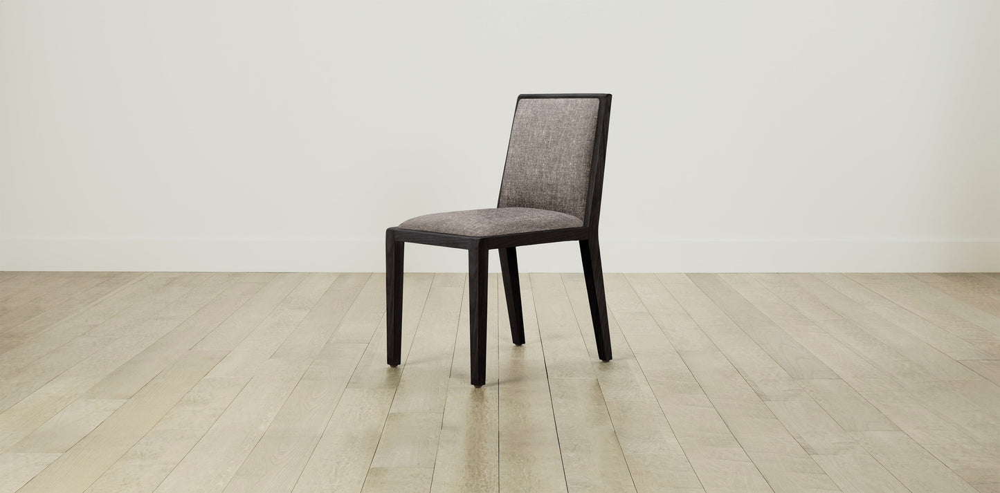 The Madison - Belgian Linen Carob Dining Chair