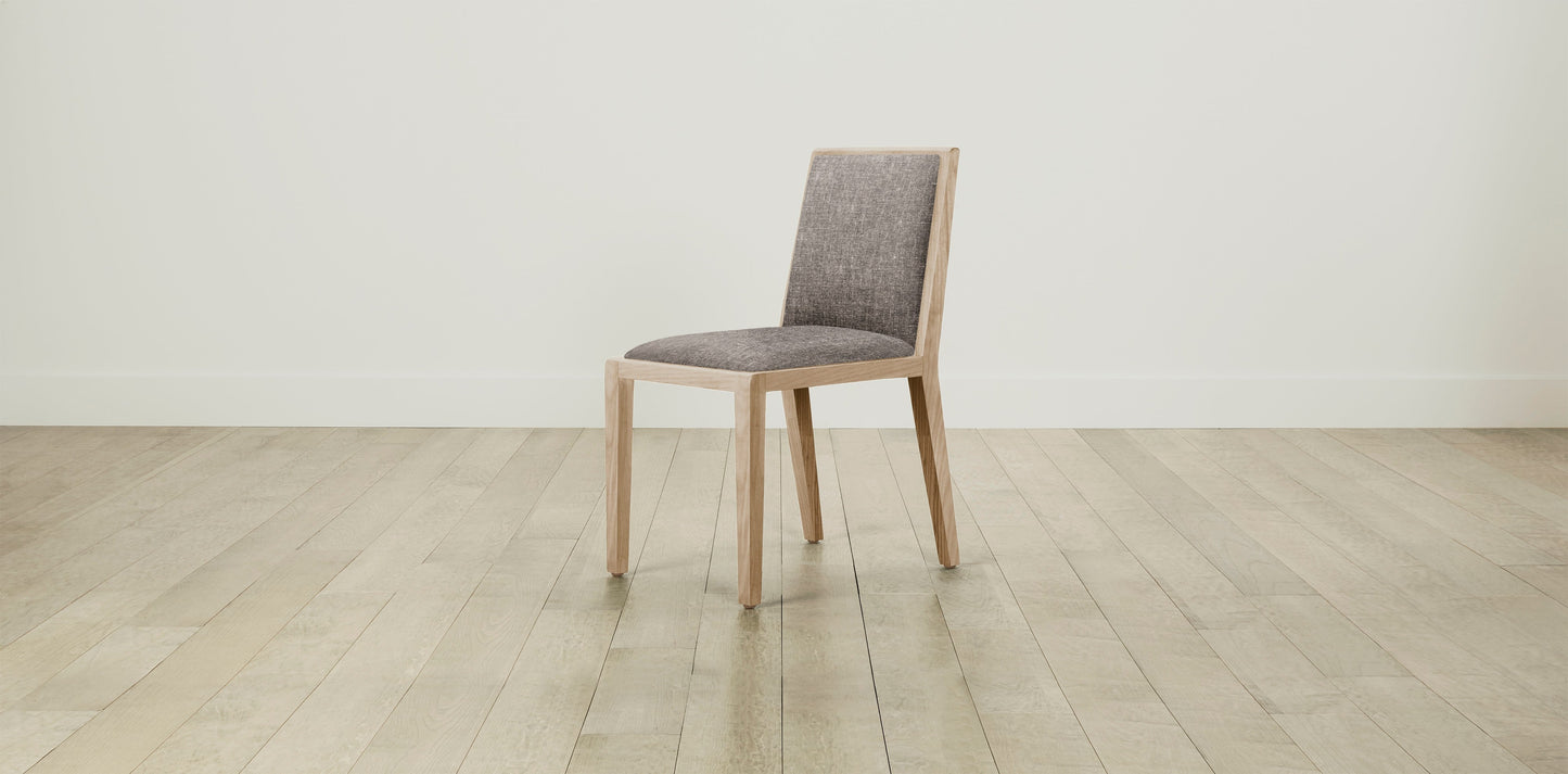 The Madison - Belgian Linen Carob Dining Chair