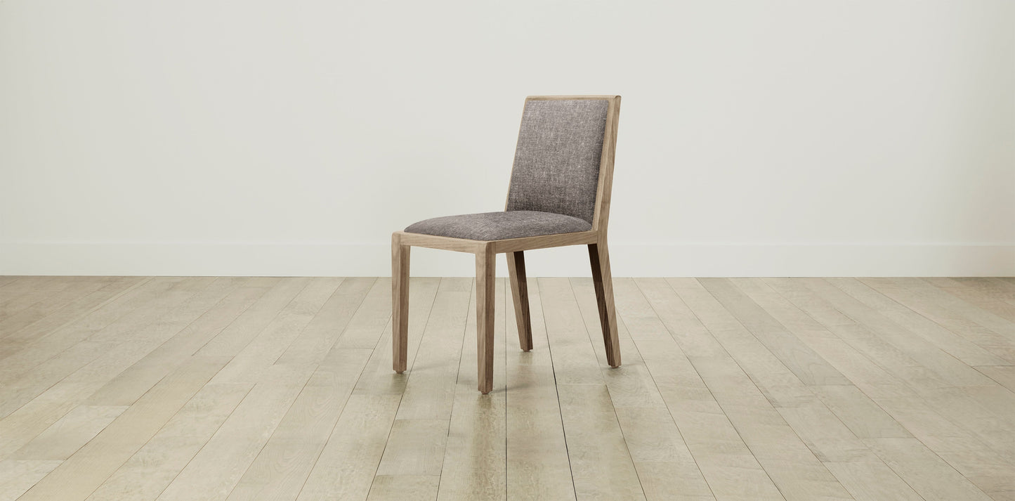 The Madison - Belgian Linen Carob Dining Chair