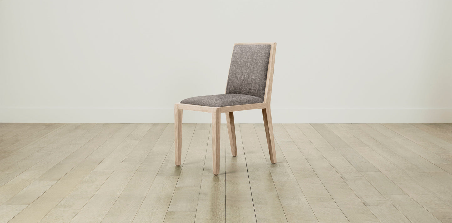 The Madison - Belgian Linen Carob Dining Chair