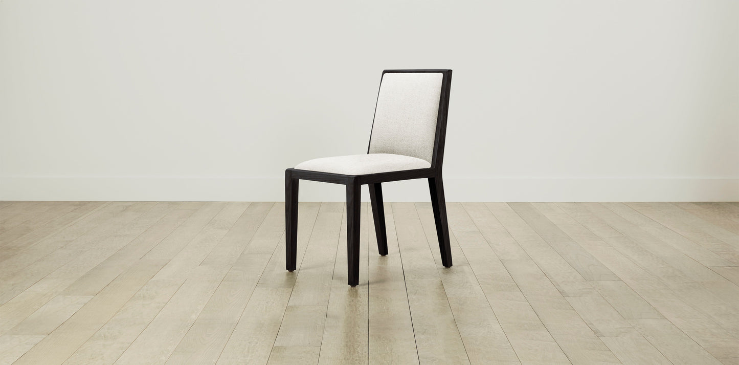 The Madison - Belgian Linen Egret Dining Chair