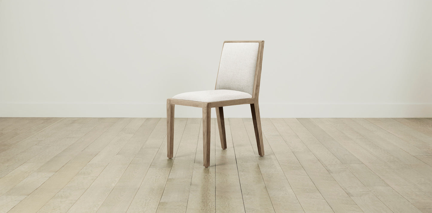 The Madison - Belgian Linen Egret Dining Chair