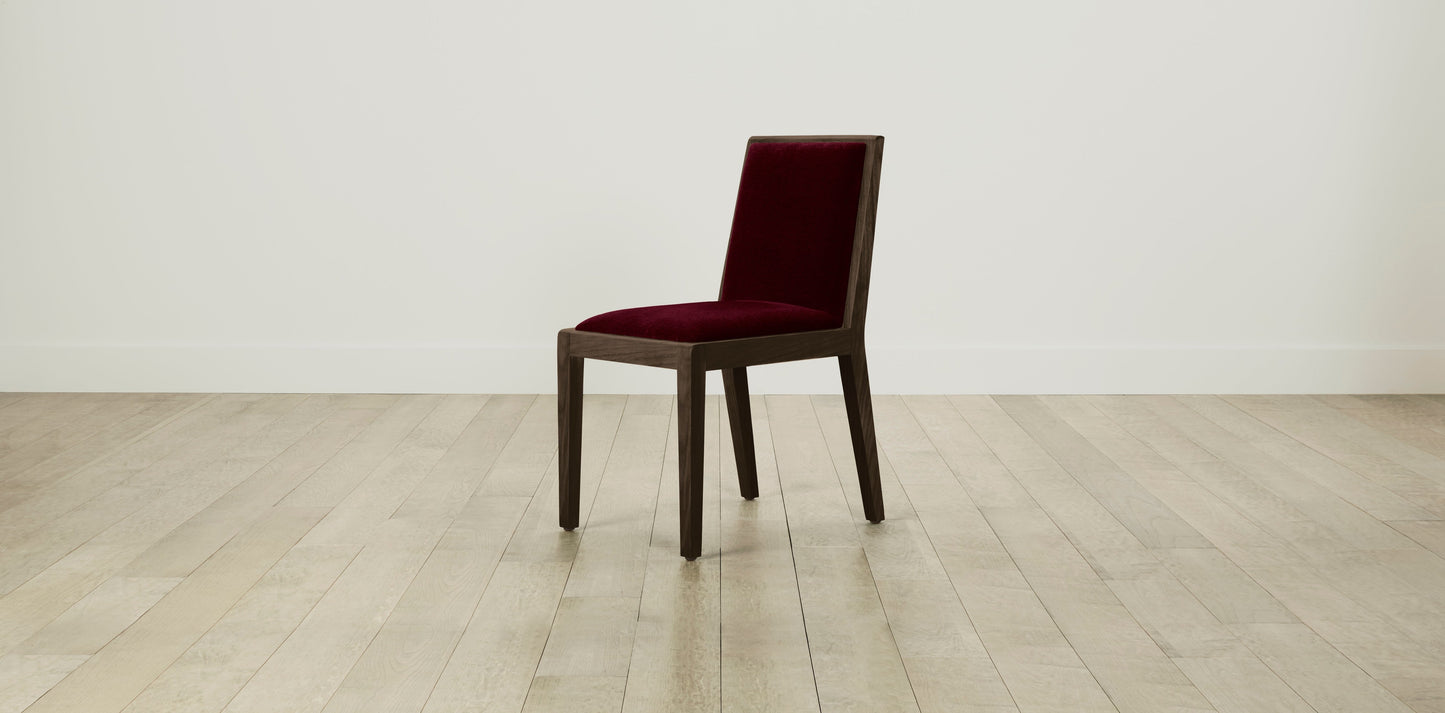 The Madison - Mohair Crimson Dining Chair