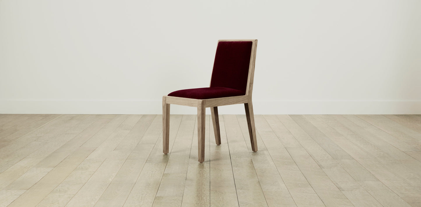 The Madison - Mohair Crimson Dining Chair
