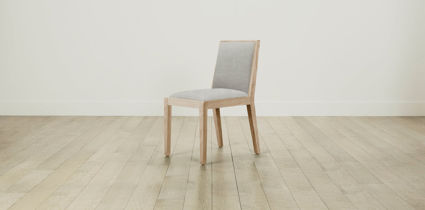 The Madison - Performance Melange Weave Flint Dining Chair