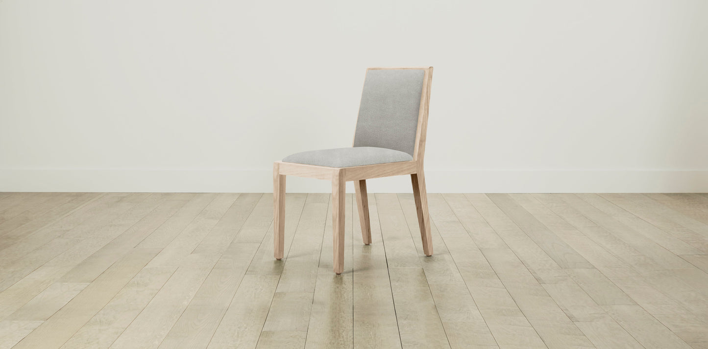 The Madison - Performance Melange Weave Flint Dining Chair