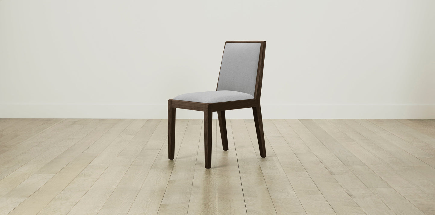 The Madison - Performance Textured Linen Mineral Dining Chair