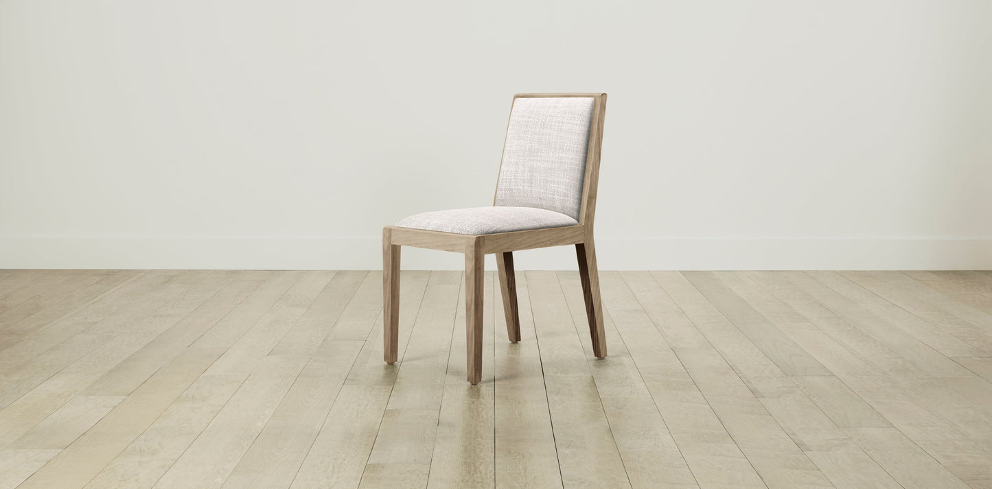 The Madison - Performance Textured Tweed Snow Dining Chair