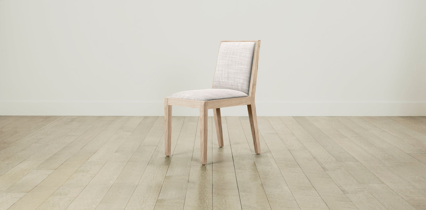The Madison - Performance Textured Tweed Snow Dining Chair