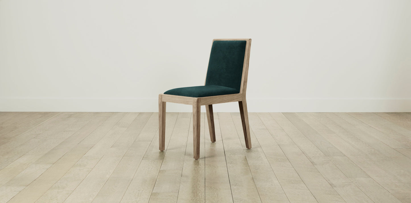 The Madison - Performance Velvet Emerald Dining Chair