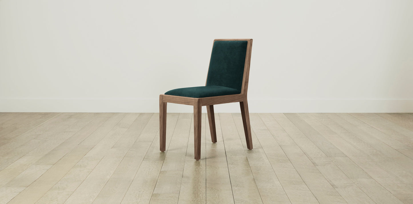 The Madison - Performance Velvet Emerald Dining Chair