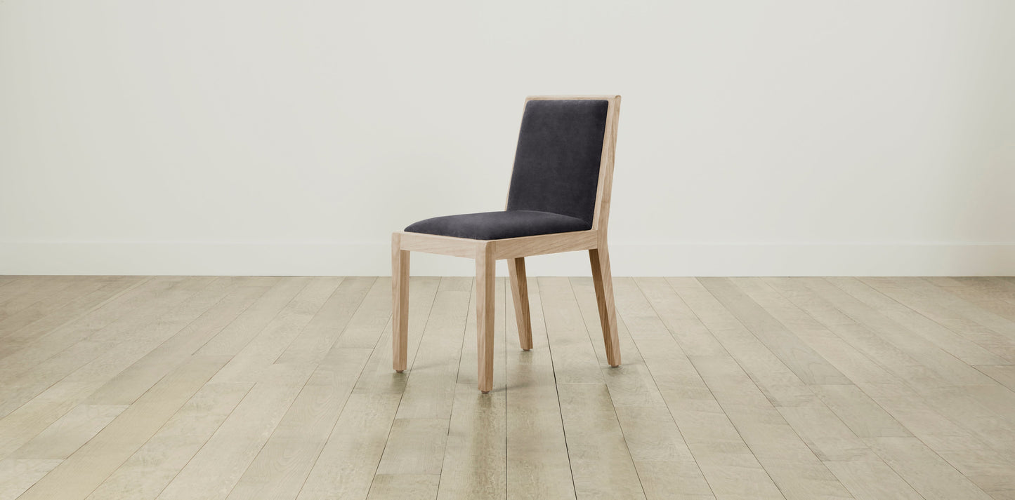 The Madison - Performance Velvet Flannel Dining Chair