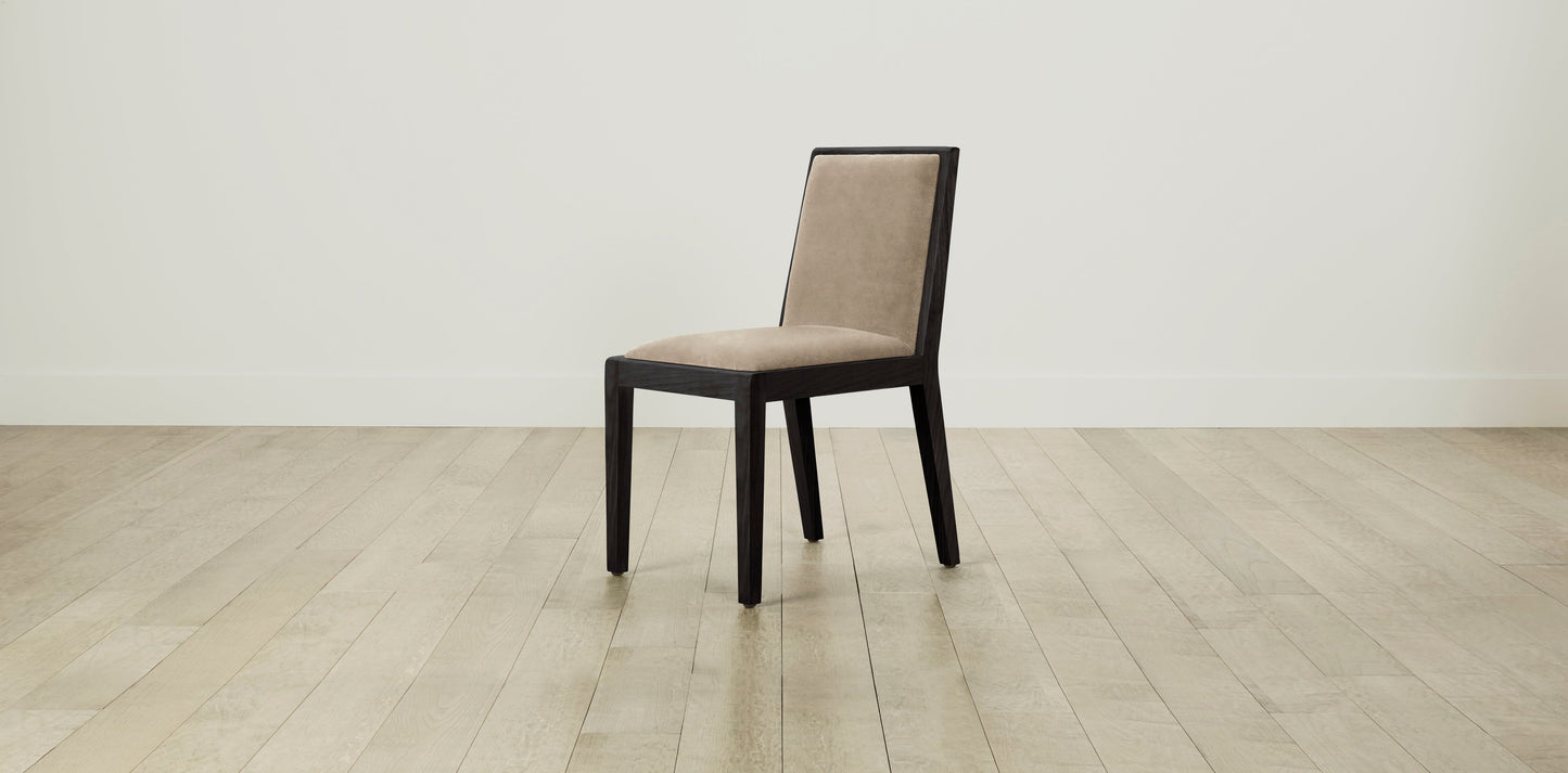 The Madison - Performance Velvet Taupe Dining Chair