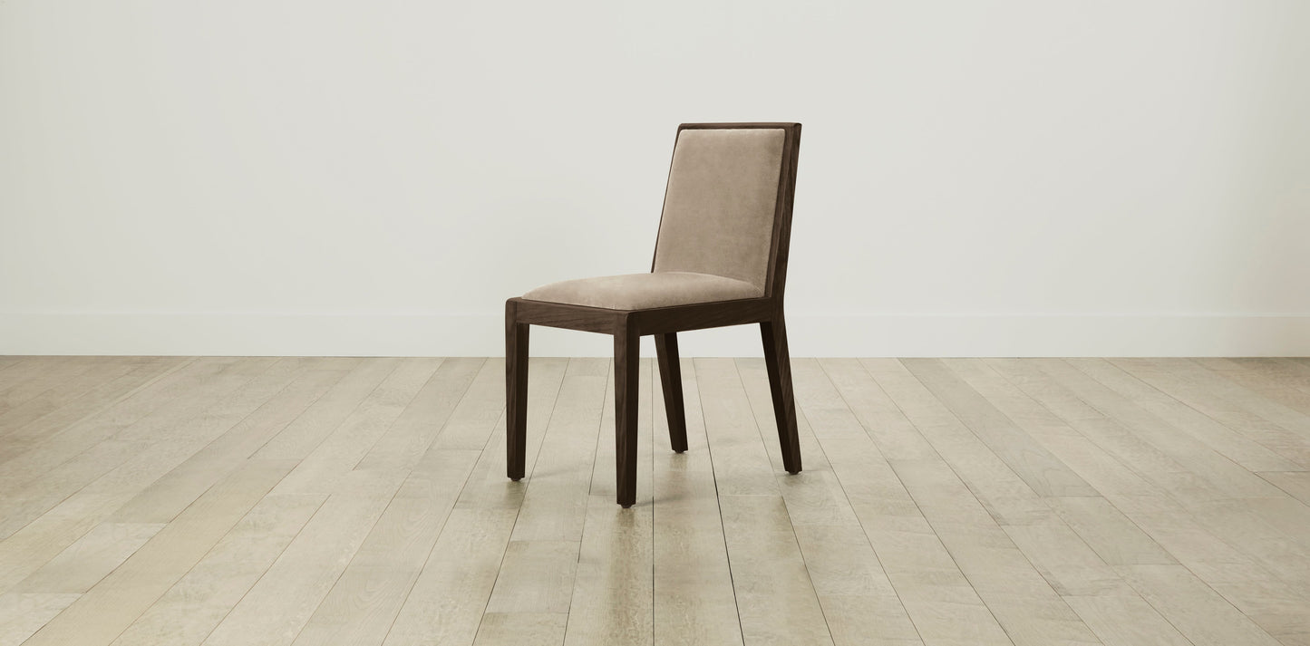 The Madison - Performance Velvet Taupe Dining Chair