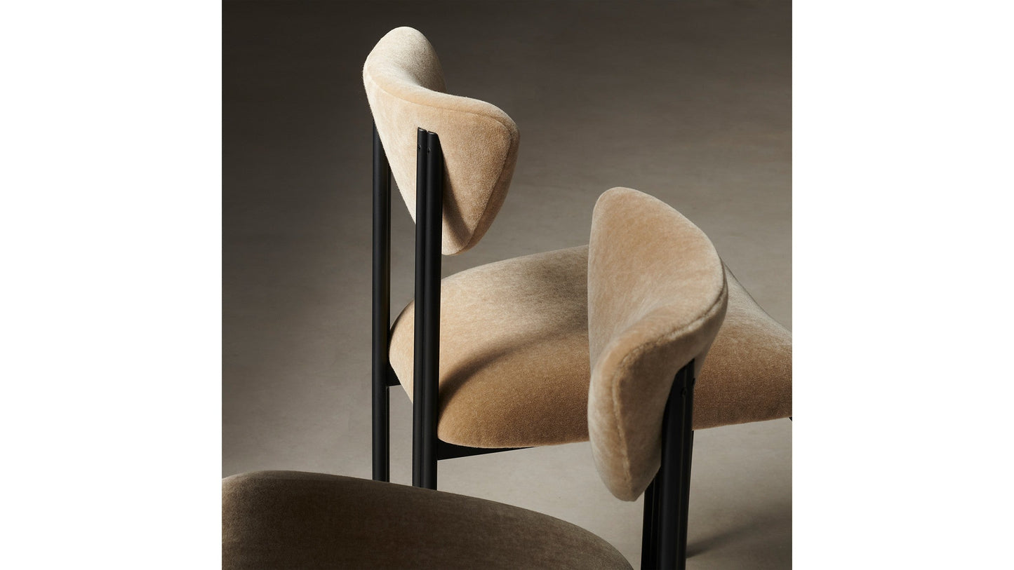 The Cooper - Mohair Almond Dining Chair