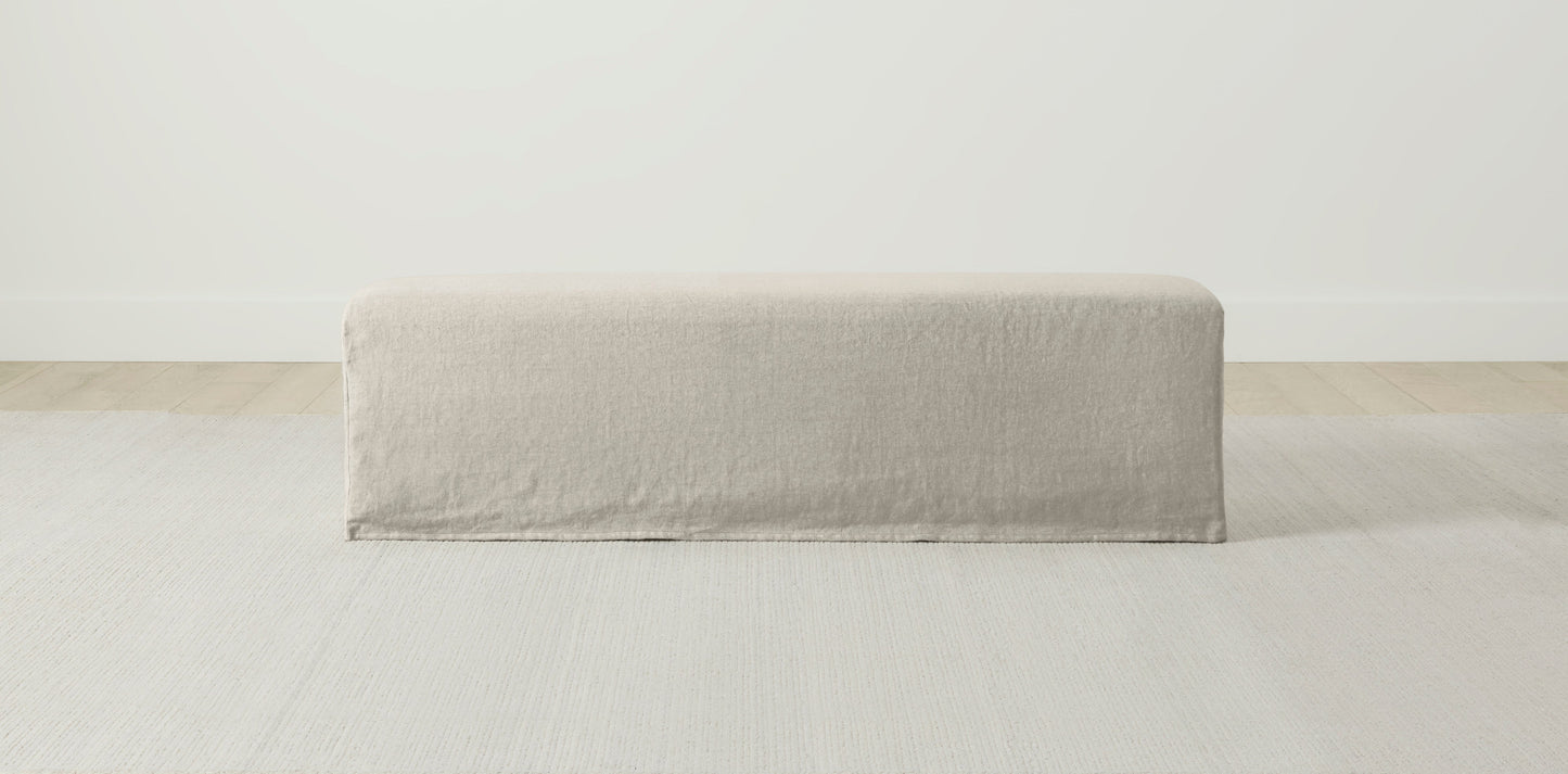 The Franklin - Performance Stonewashed Linen Dew Bench