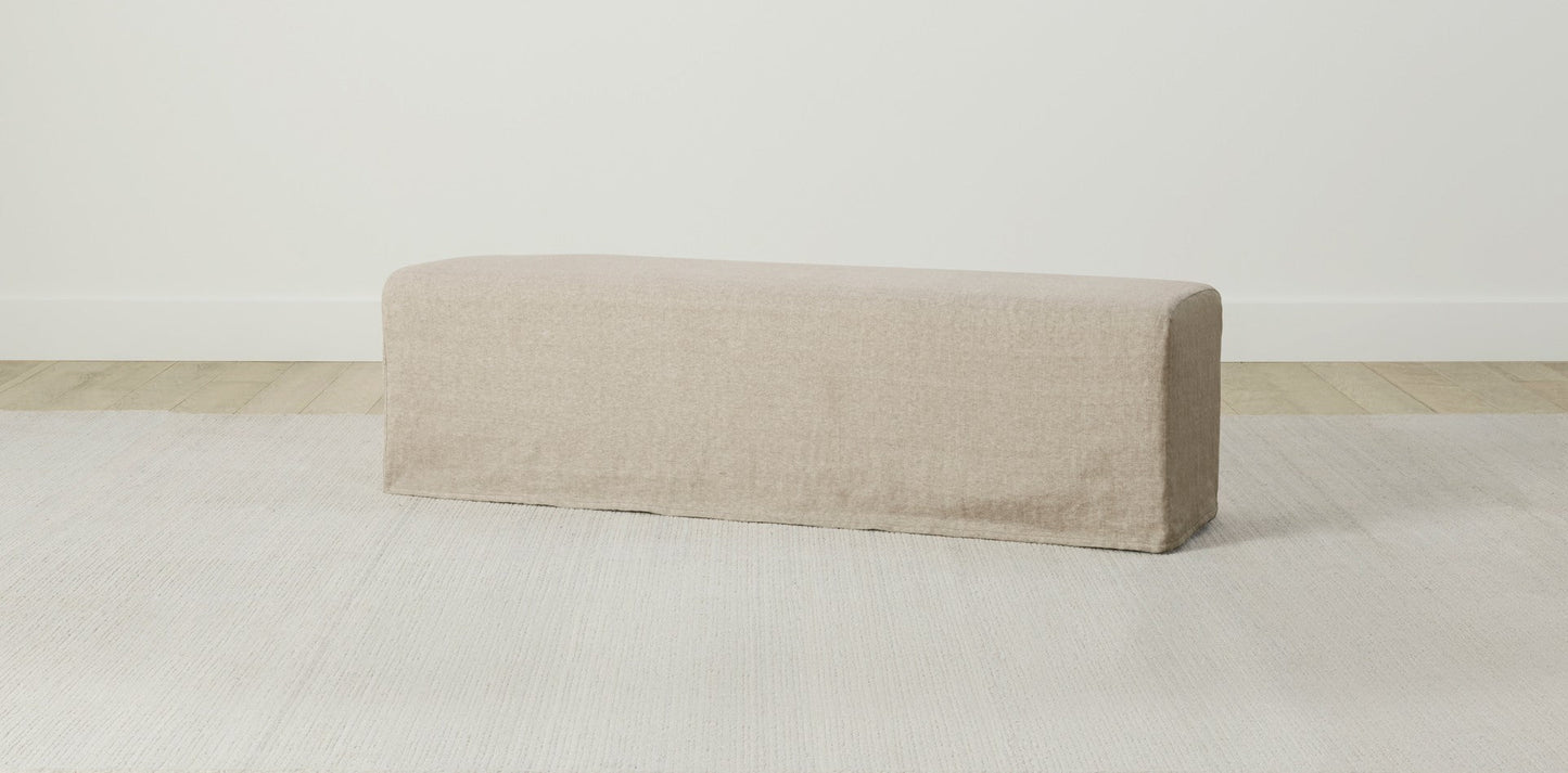 The Franklin - Performance Stonewashed Linen Dew Bench