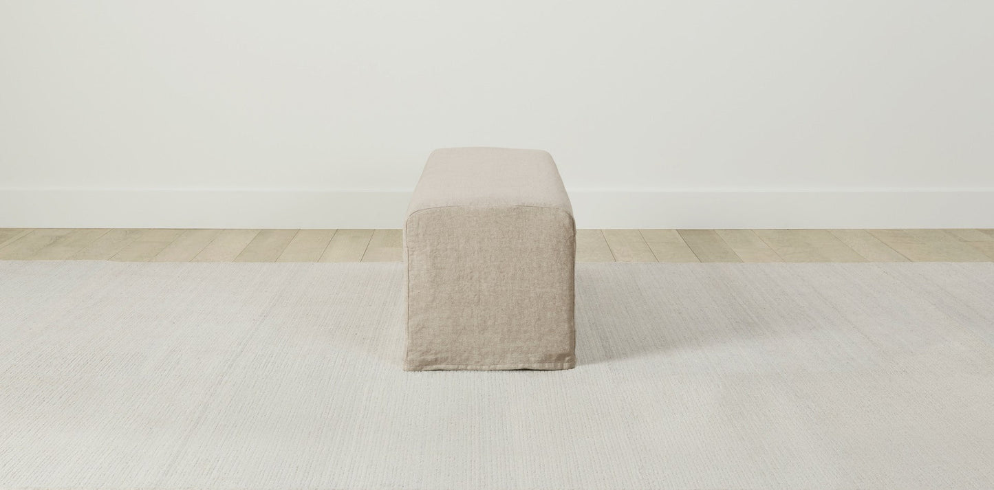 The Franklin - Performance Stonewashed Linen Dew Bench