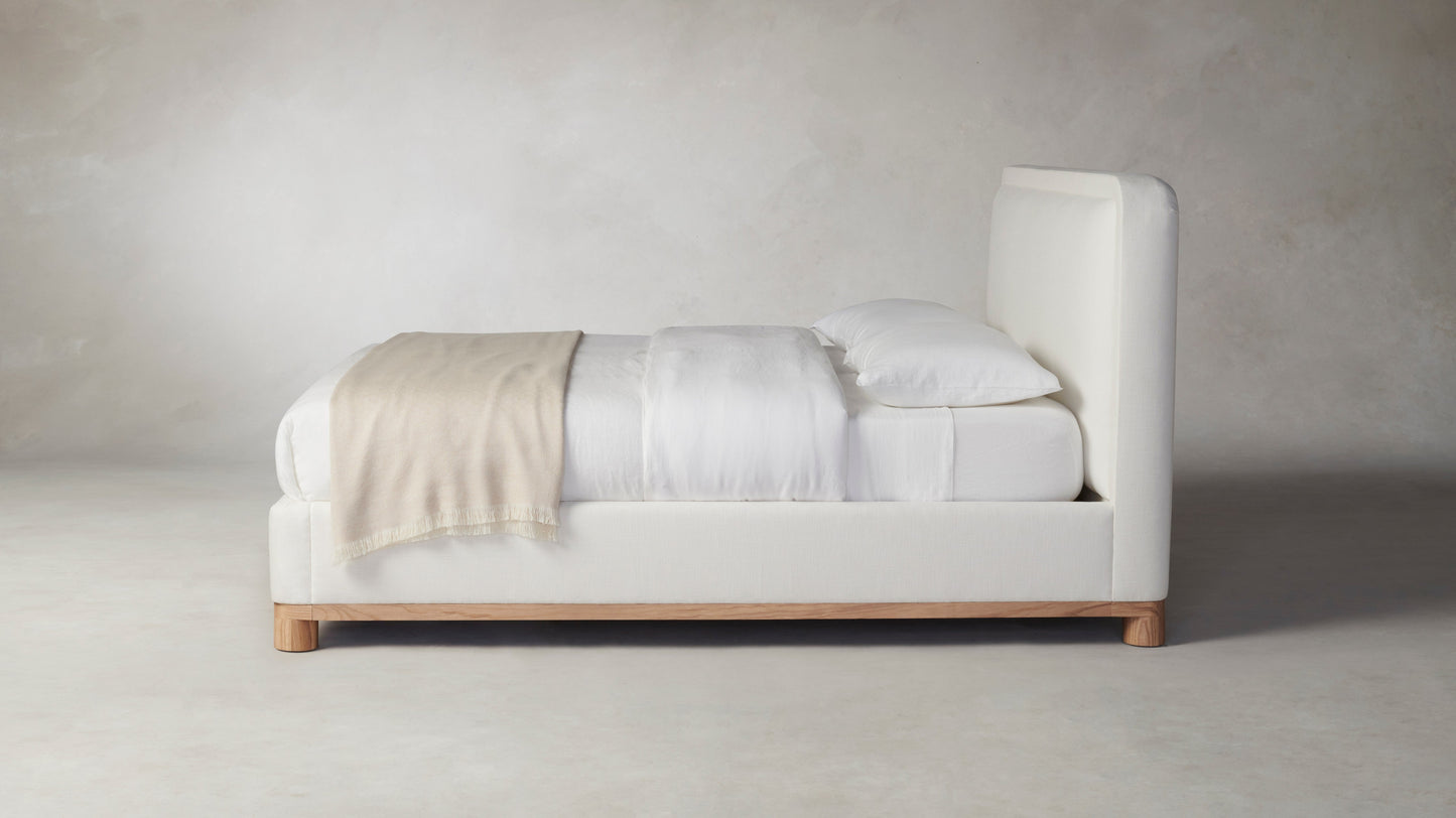 The Kent - Performance Textured Linen Pearl Bed - 41" Headboard