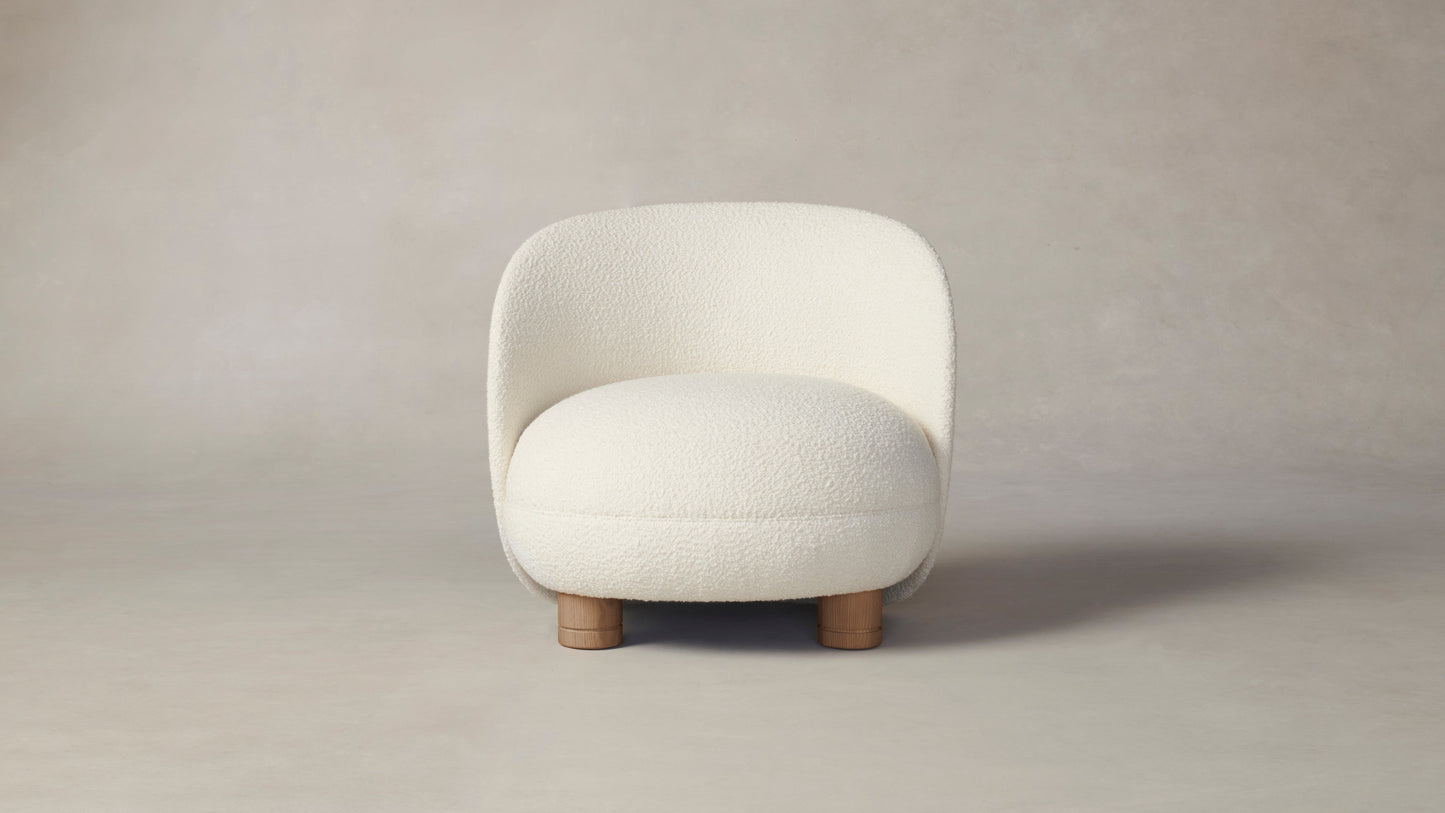 The Laight - Italian Bouclé White Chair