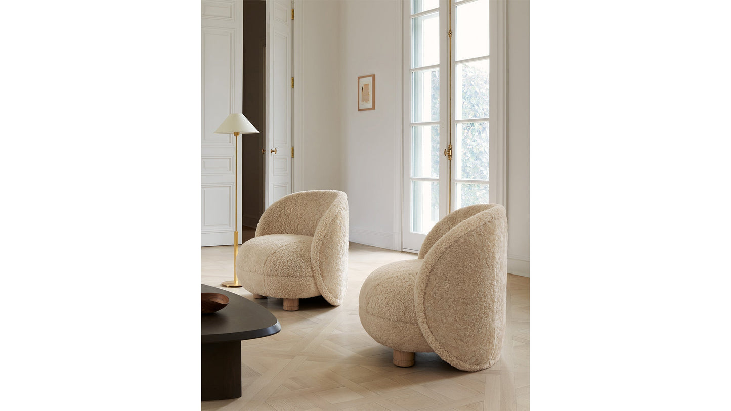 The Laight - Italian Bouclé White Chair