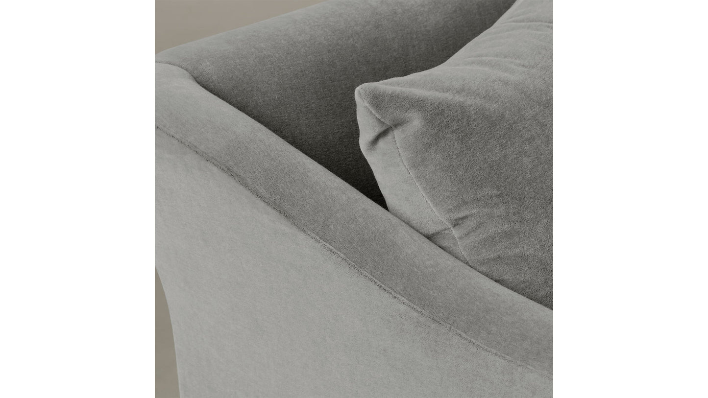 The Lenox - Mohair Fog Sofa