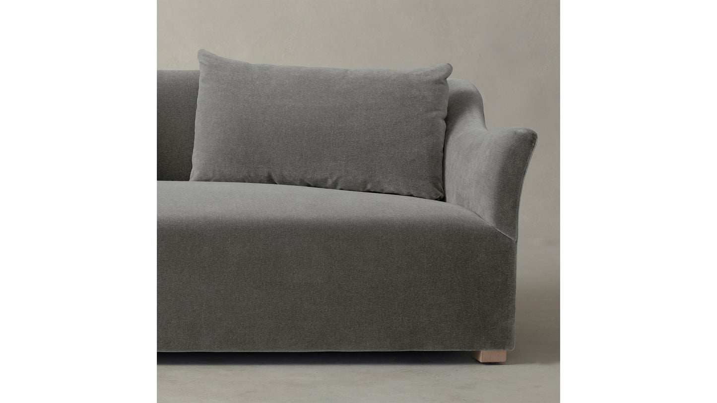 The Lenox - Mohair Fog Sofa