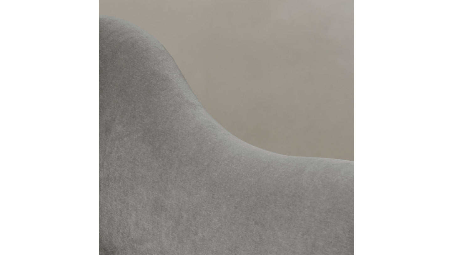 The Lenox - Mohair Fog Sofa