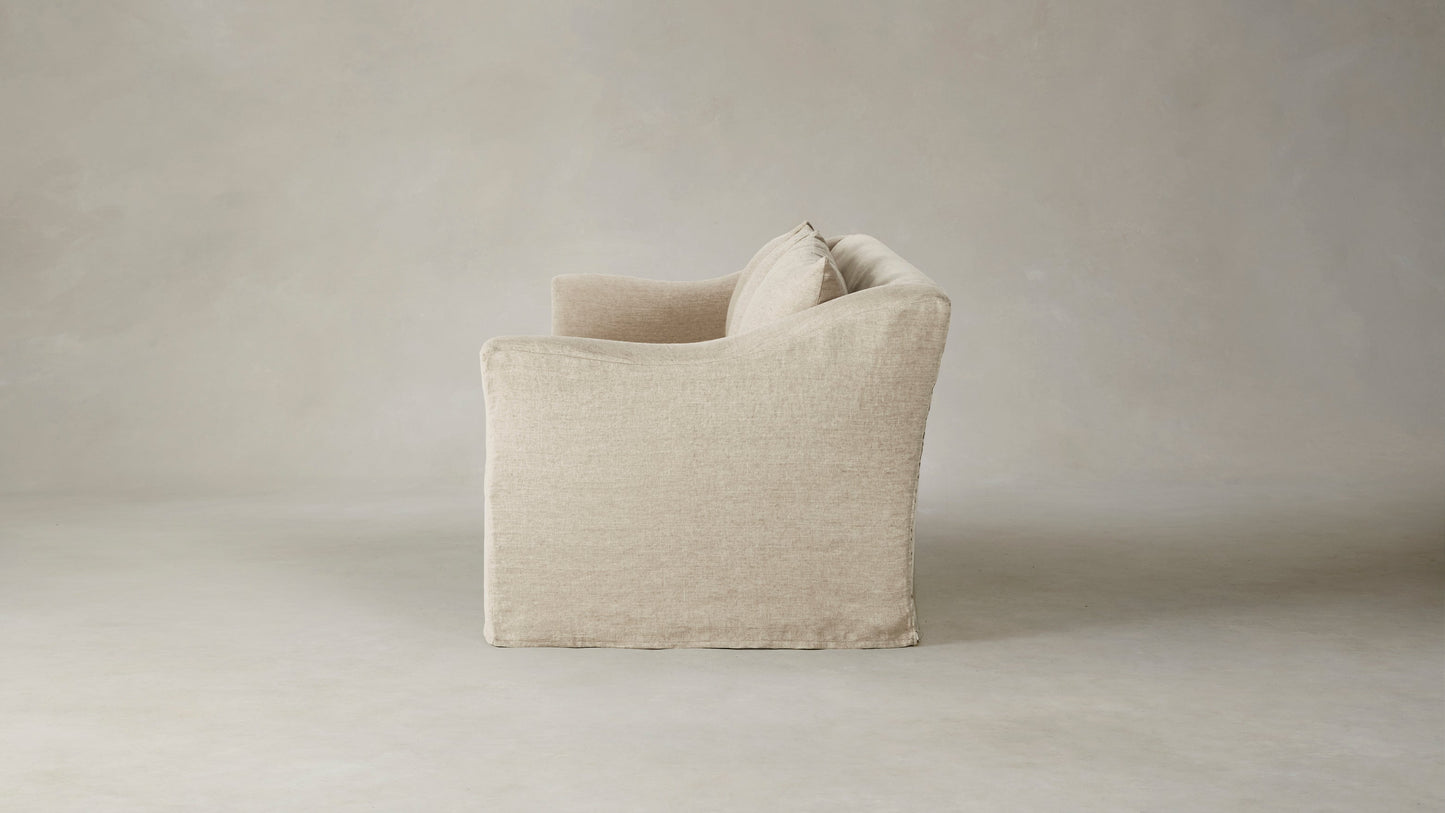 The Leonard - Performance Stonewashed Linen Clamshell Sofa