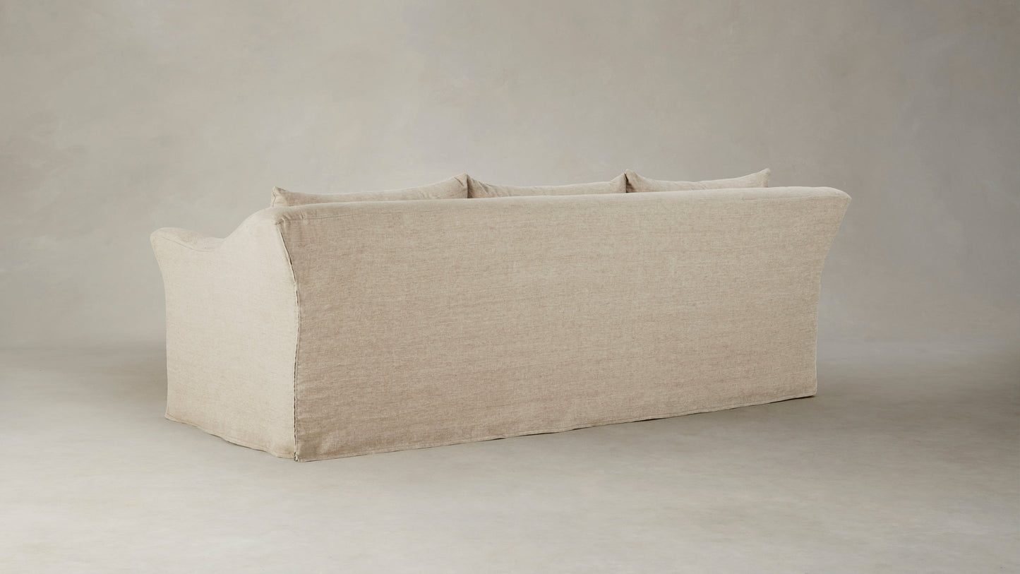 The Leonard - Performance Stonewashed Linen Clamshell Sofa