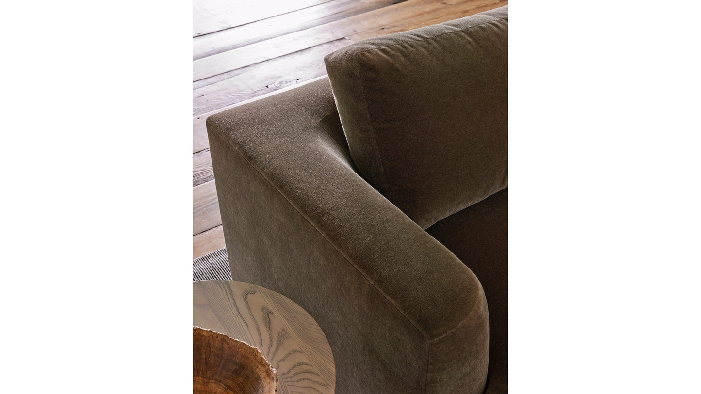 The Varick - Mohair Mink Sofa