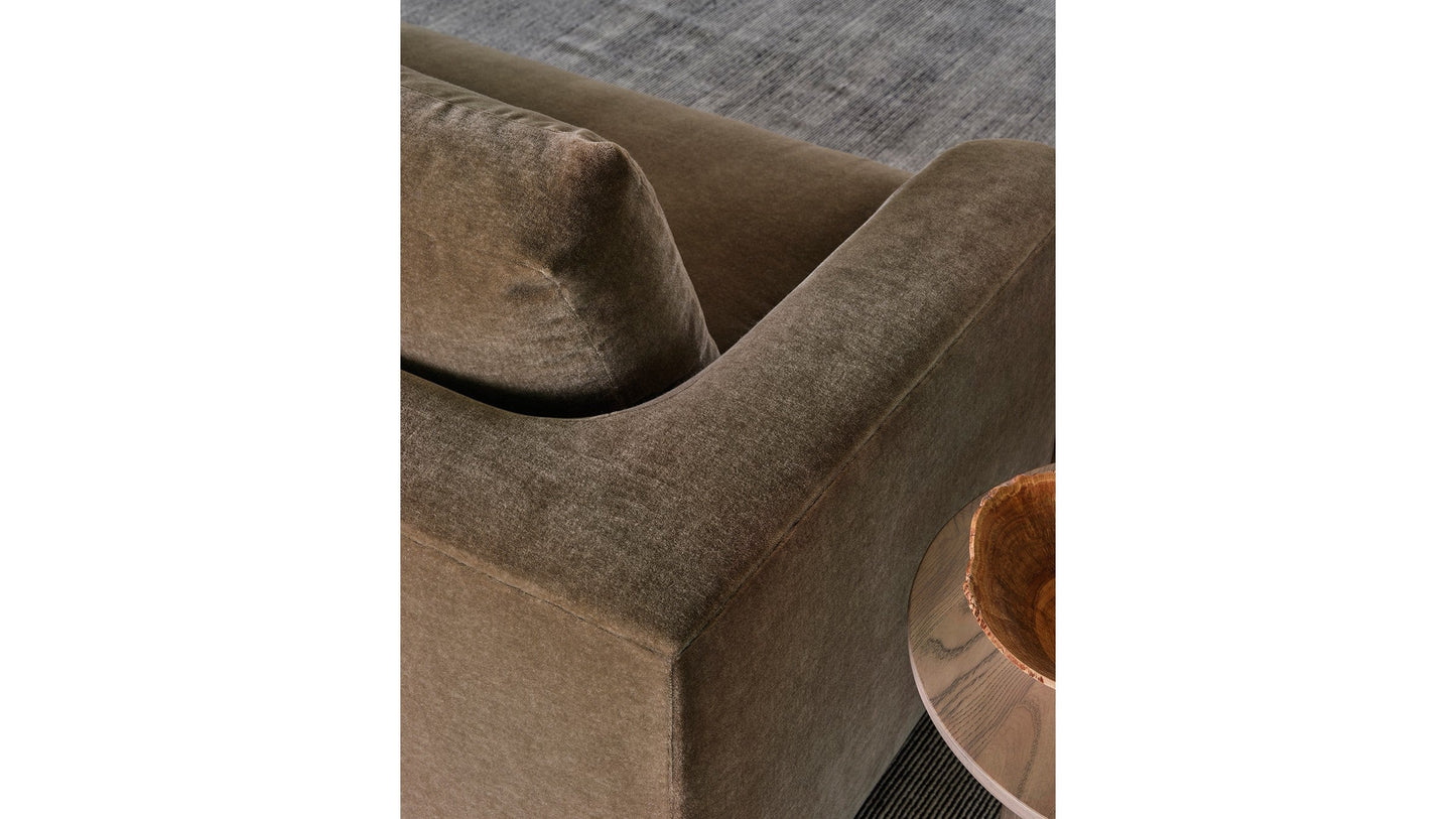 The Varick - Mohair Mink Sofa