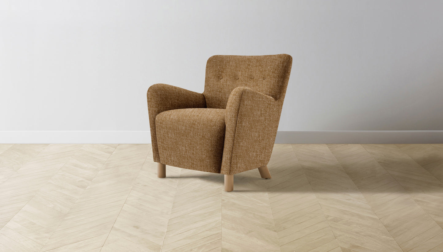 The Perry - Belgian Linen Chai Chair