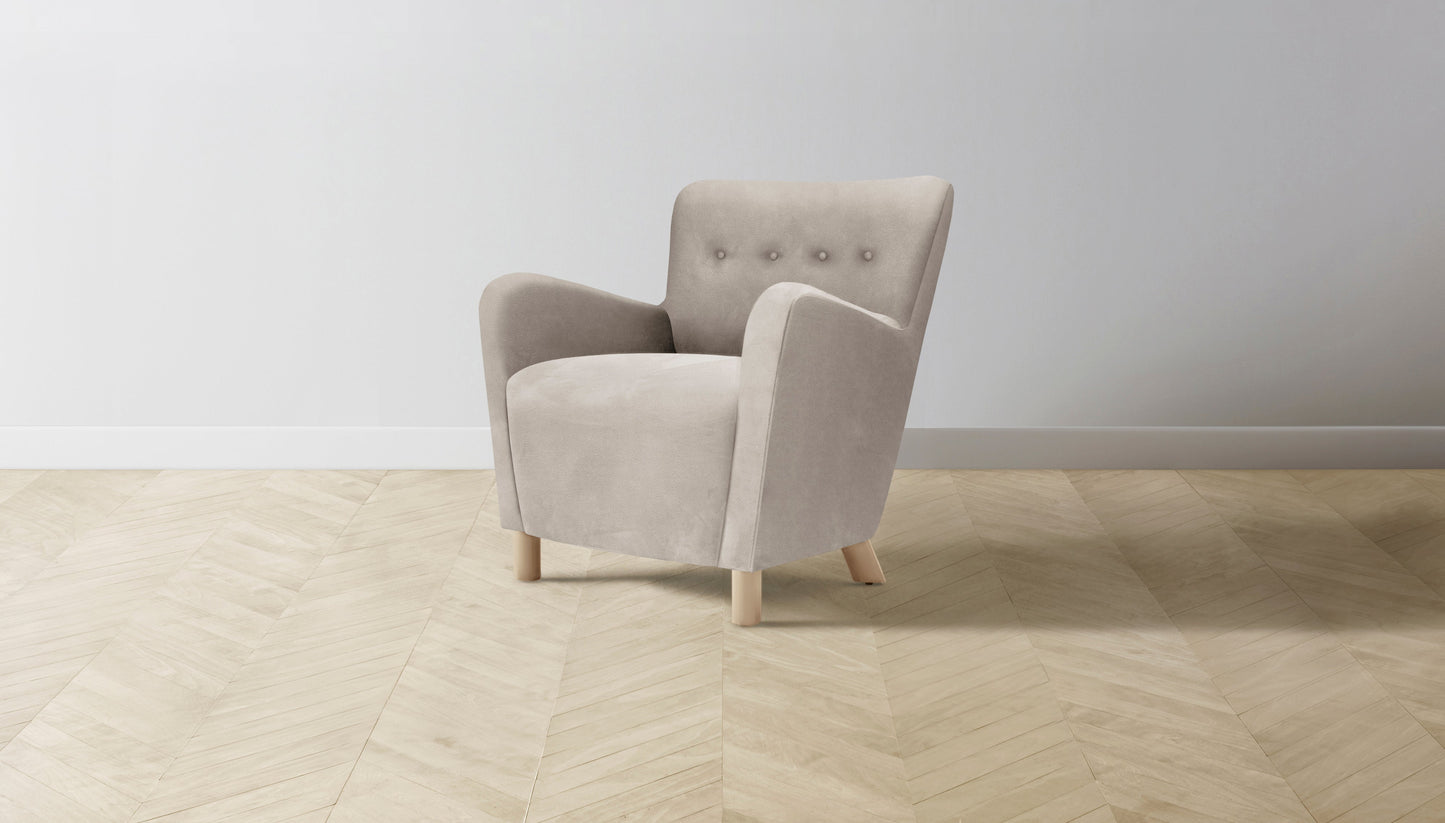 The Perry - Nubuck Leather Sail Chair