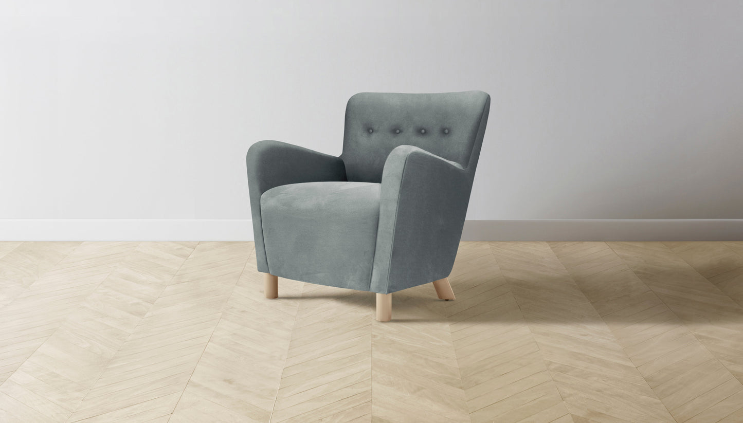 The Perry - Nubuck Leather Tide Chair