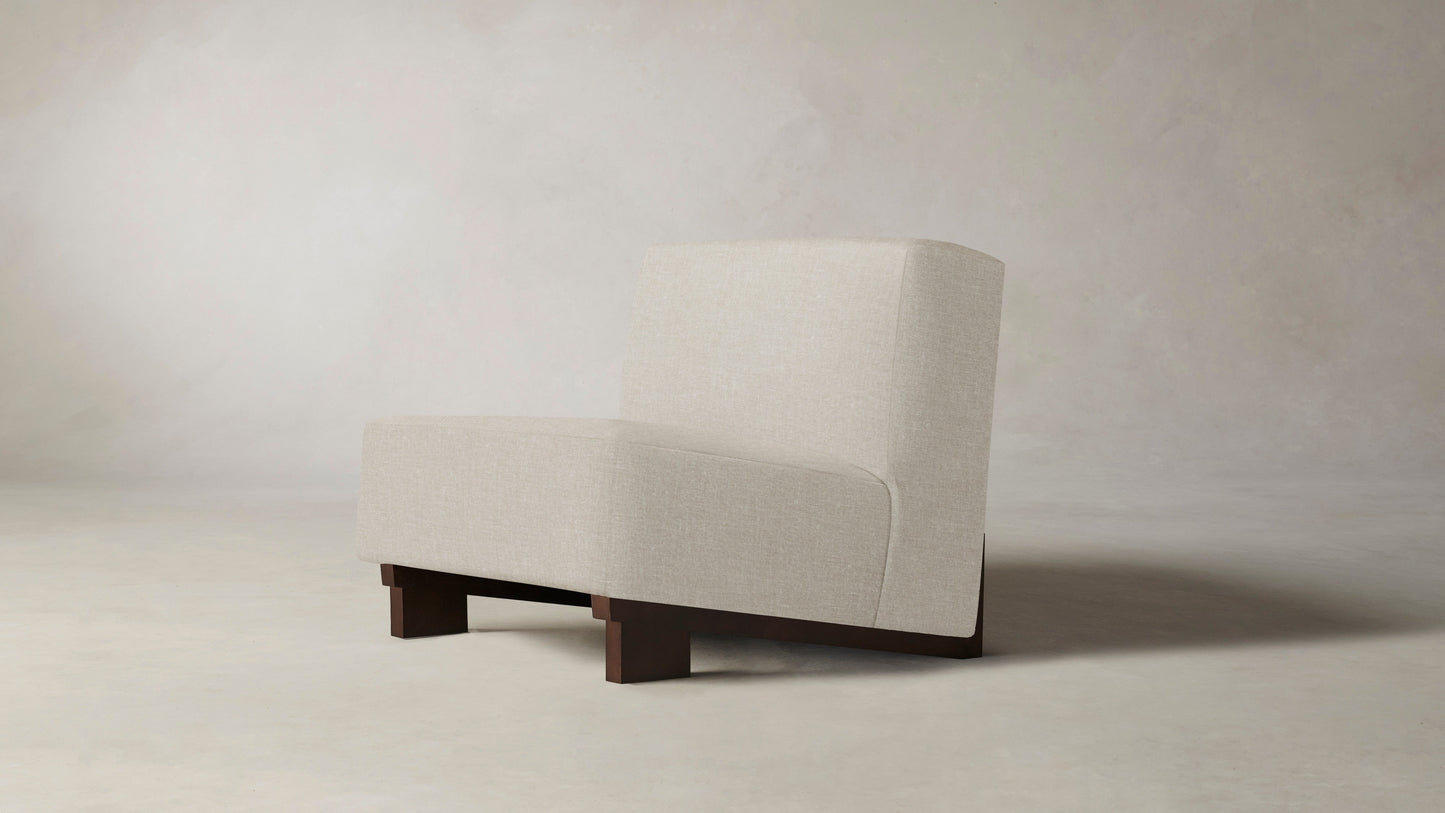 The Remsen - Belgian Linen Alder Chair