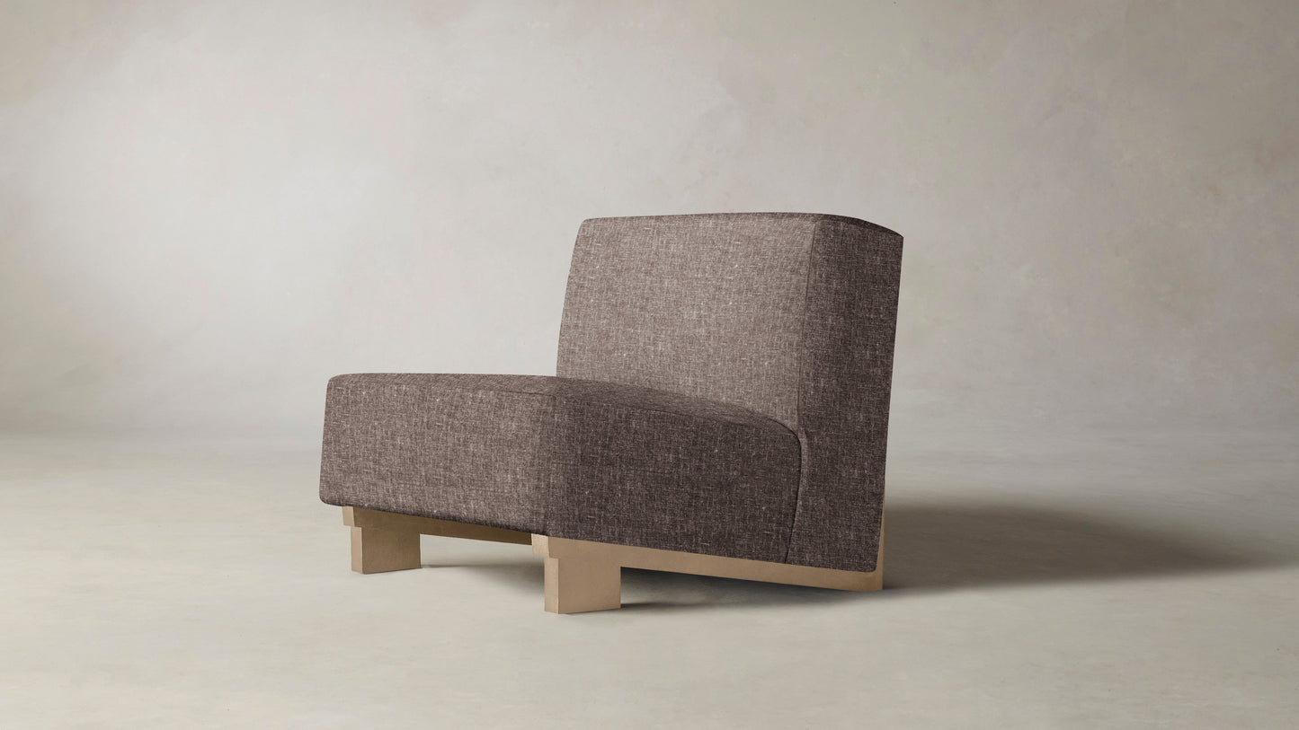 The Remsen - Belgian Linen Carob Chair