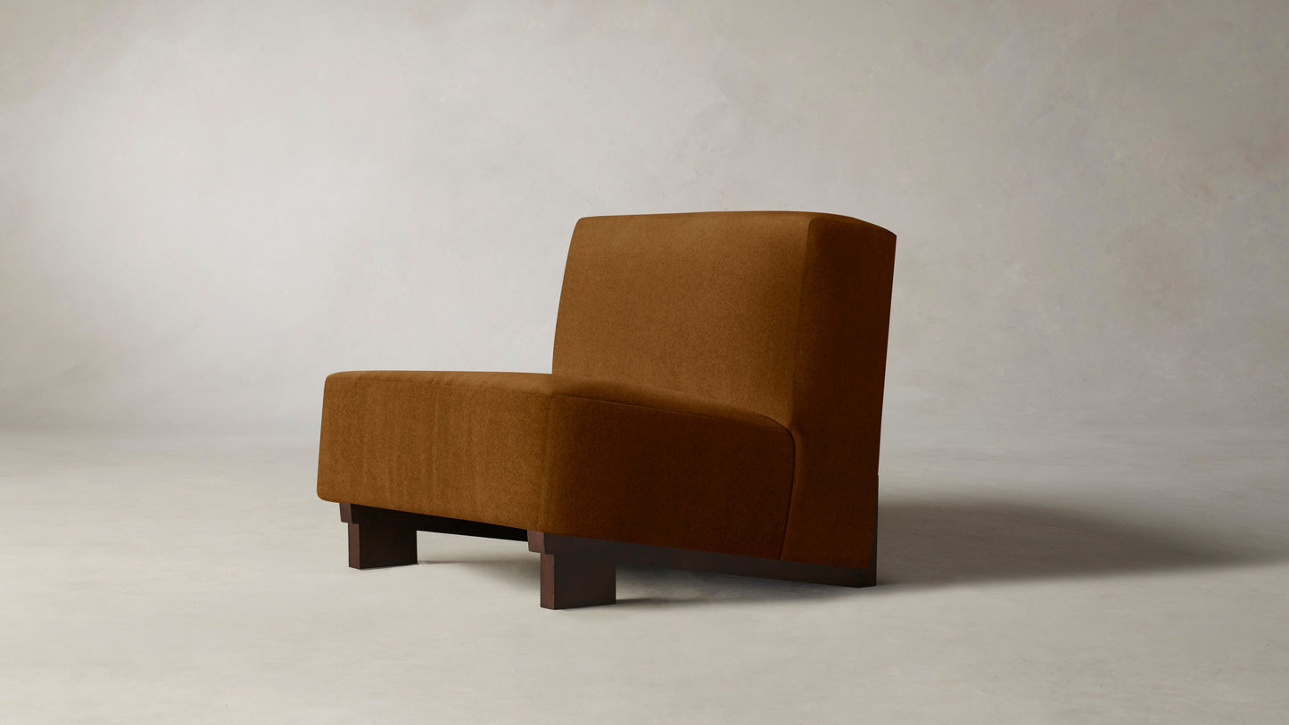 The Remsen - Mohair Brown Sugar Chair