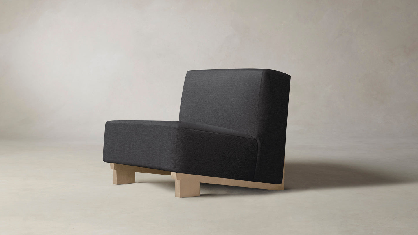 The Remsen - Performance Linen Graphite Chair
