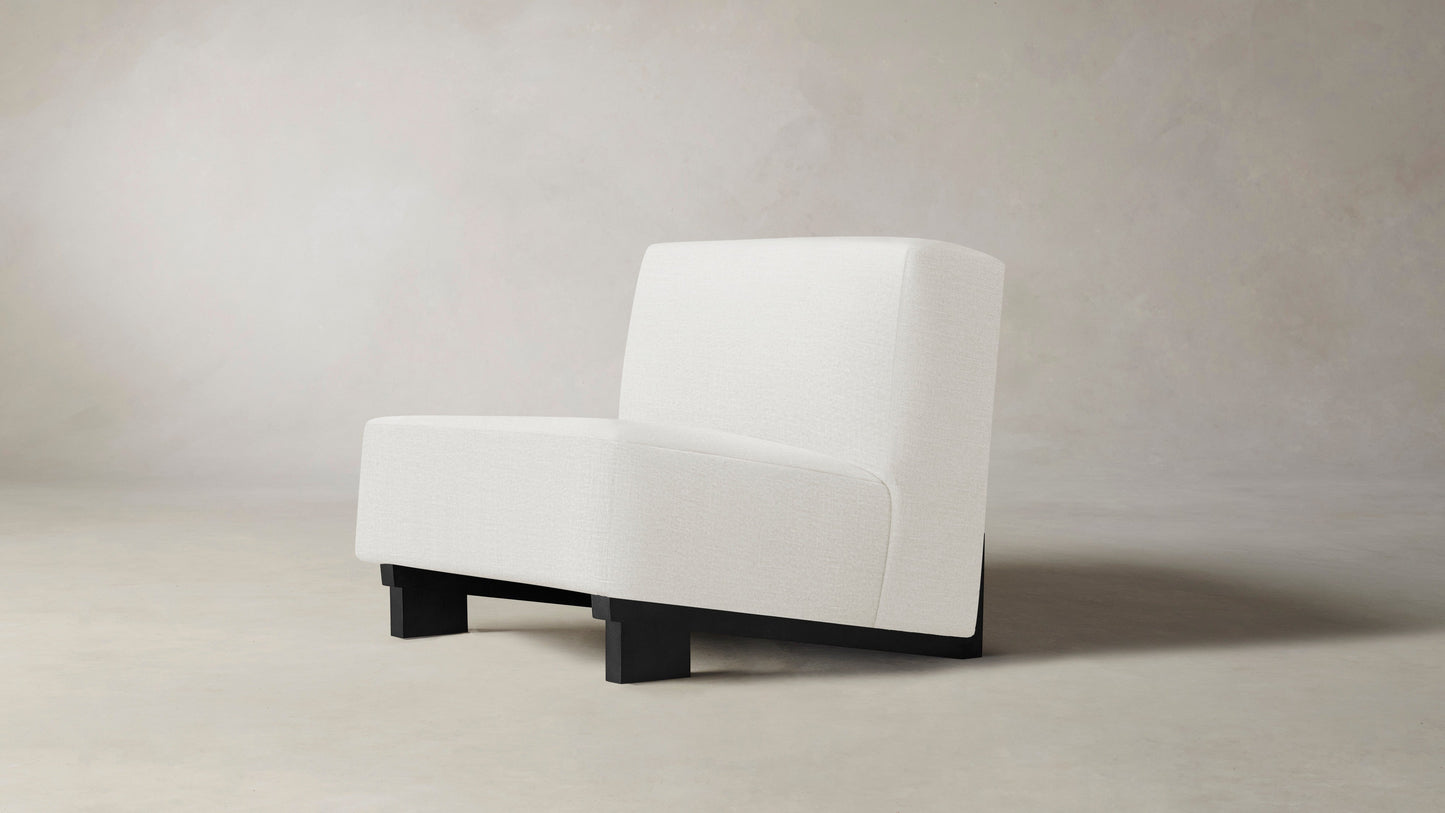 The Remsen - Performance Textured Linen Pearl Chair