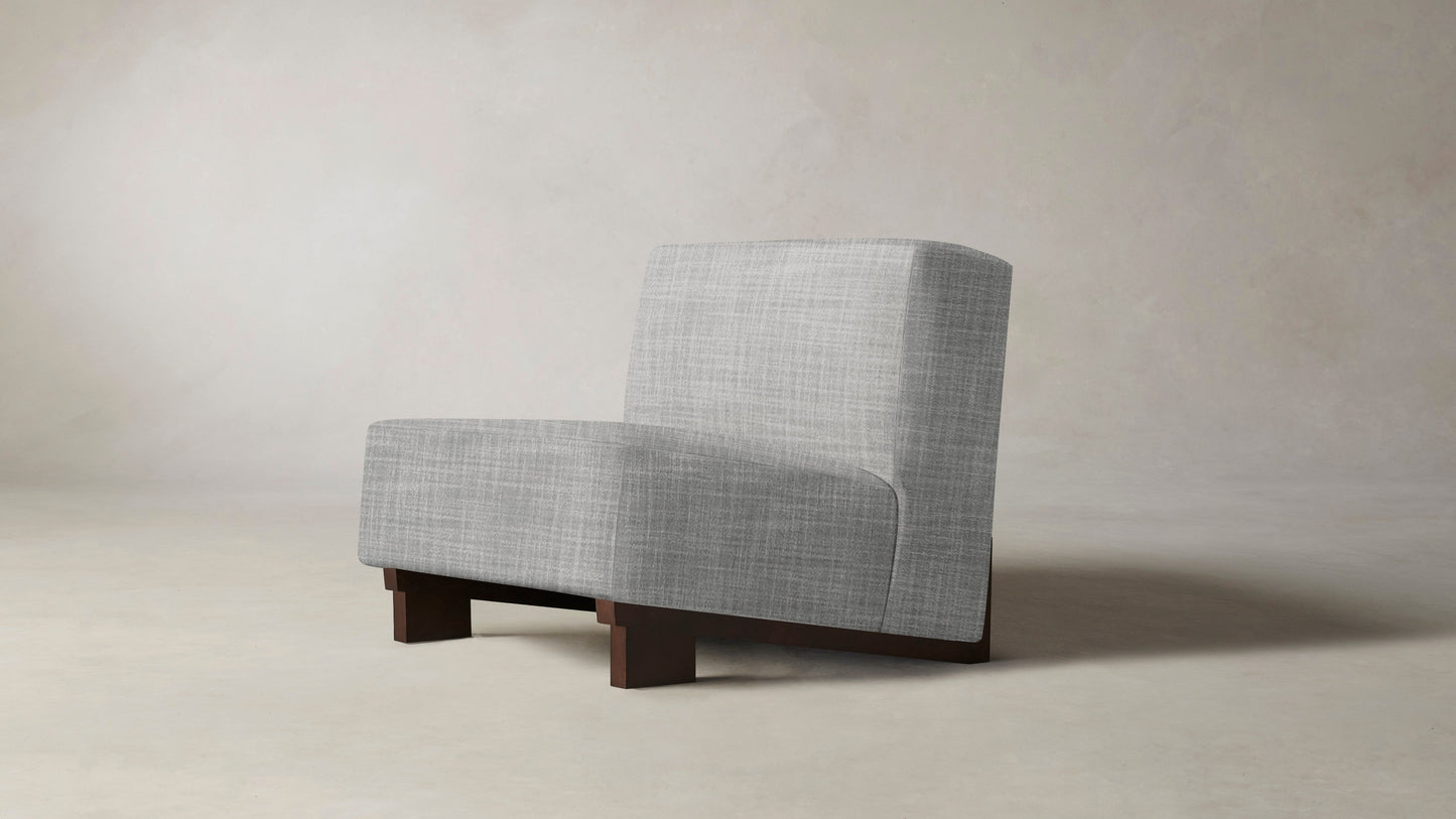 The Remsen - Performance Textured Tweed Dove Chair