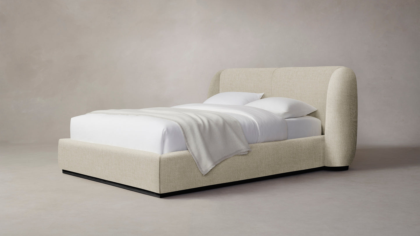 The Smith - Belgian Linen Alder Bed - 42" Headboard