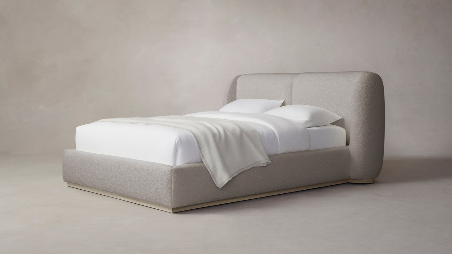 The Smith - Italian Bouclé Fossil Bed - 42" Headboard