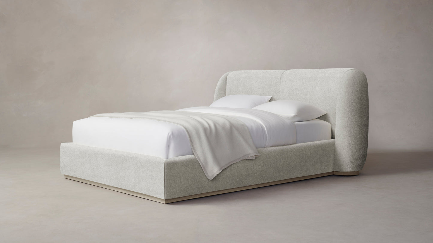 The Smith - Performance Melange Weave Flint Bed - 42" Headboard