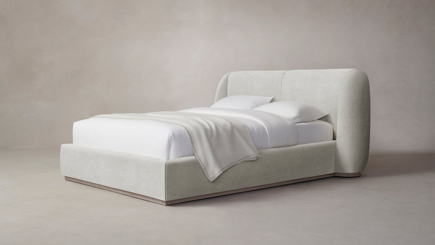 The Smith - Performance Melange Weave Flint Bed - 42" Headboard