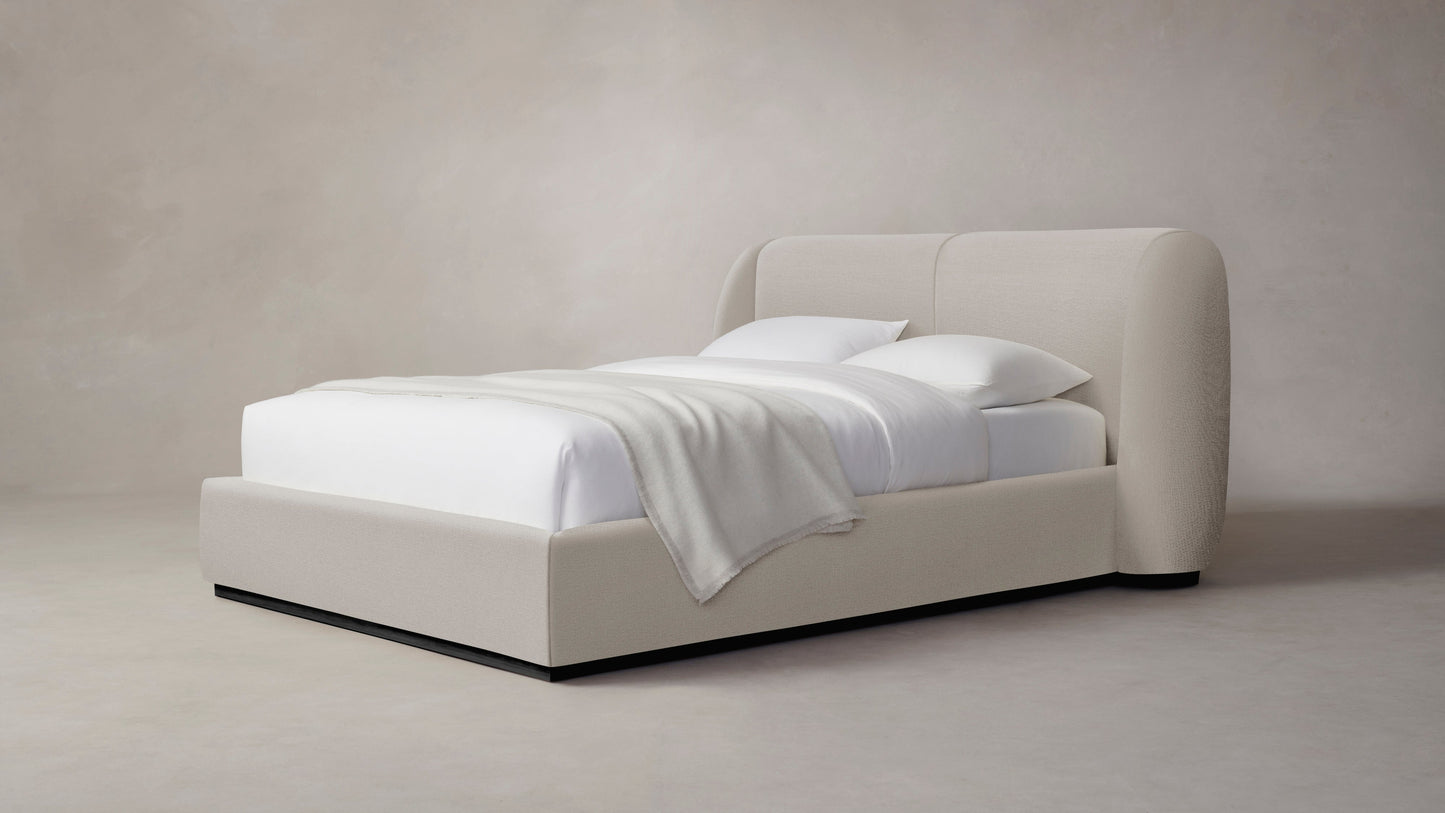 The Smith - Performance Textured Linen Flax Bed - 42" Headboard
