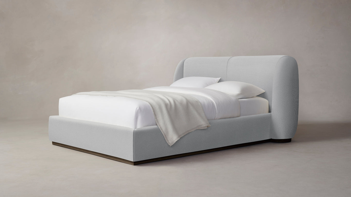 The Smith - Performance Textured Linen Mineral Bed - 42" Headboard