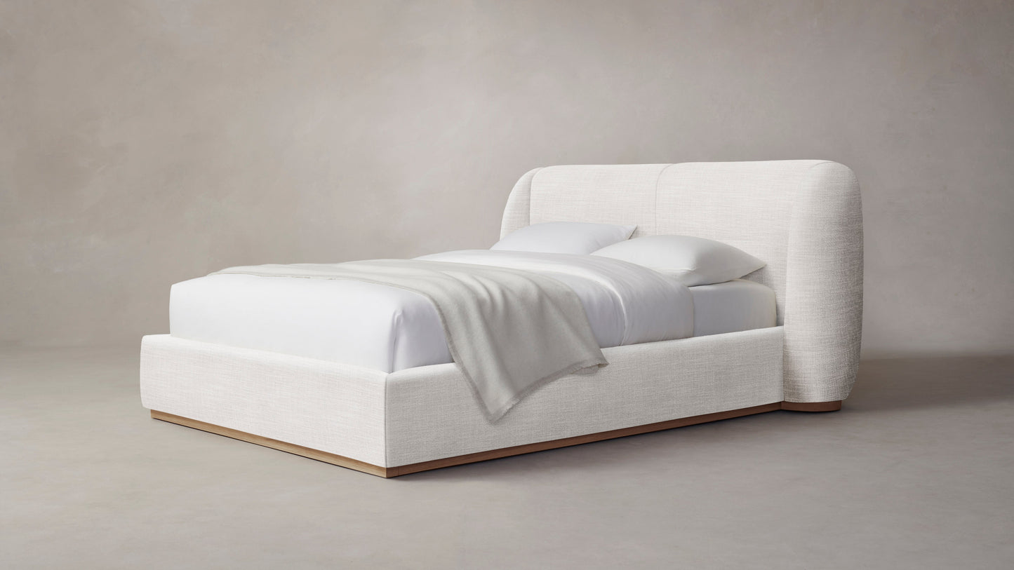 The Smith - Performance Textured Tweed Snow Bed - 42" Headboard
