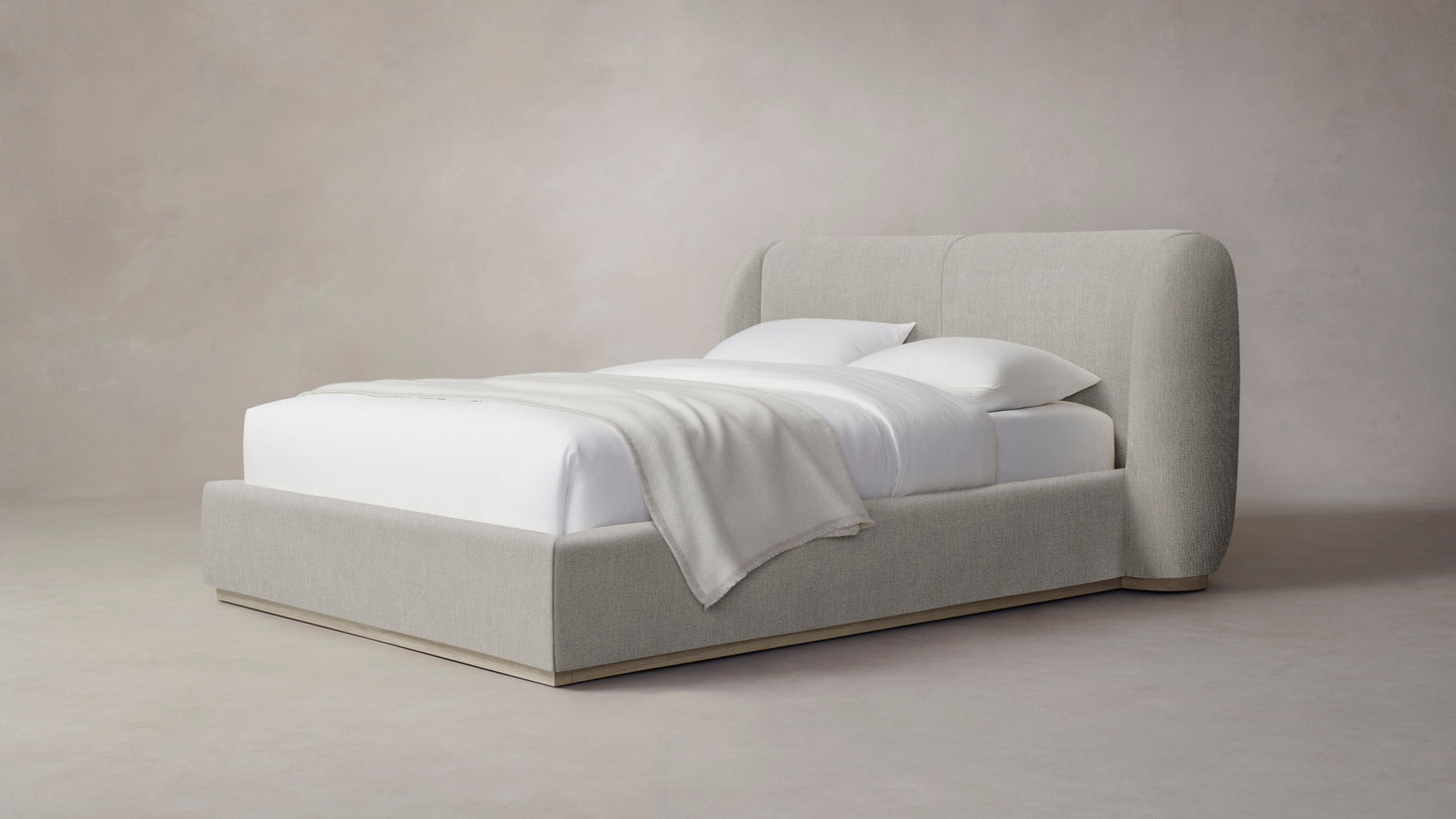 The Smith - Performance Tweed Oatmeal Bed - 42" Headboard