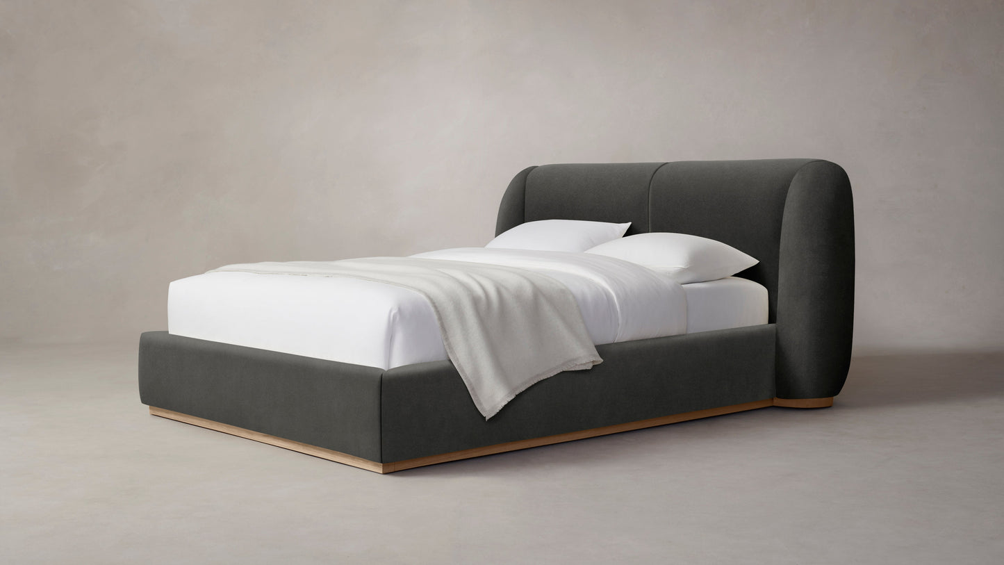 The Smith - Performance Velvet Slate Bed - 42" Headboard